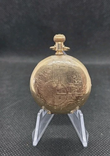 Vintage Elgin Pocket Watch Grade 94 Hunting 6s Model 1 Gilt 4026588