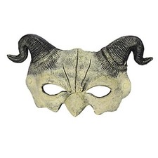 Alodidae Devil Mask Demon Costume Accessories for Men Adults White