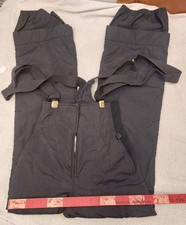 Vtg Ski Snow Bibs Pants Roffe Womens L Lined Gaitr 32" Waist 35" Hips Med Large