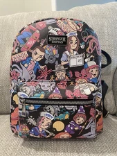 Bioworld Stranger Things Graphic Mini Backpack Black Red