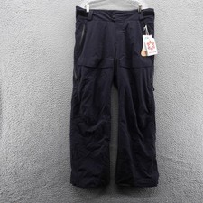 Obermeyer Mens Oberreute Snow Pants Black Large Waterproof RECCO NEW 349