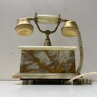 Sitel Brandless Push Button Keypad Brass Onyx Style Wired Telephone — photo 4