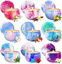 Aromatherapy Candles for 9 Pack, Scent Jar 2.5 ounces, Multicolor 