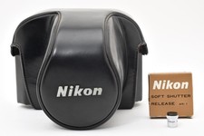 Almost Unused Nikon AR-1 Soft Shutter Release Leather Case for F2 From JAPAN