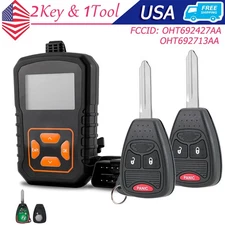 2 For 2007 - 2016 2017 Jeep Wrangler Compass Patriot Remote Key Fob Program Tool