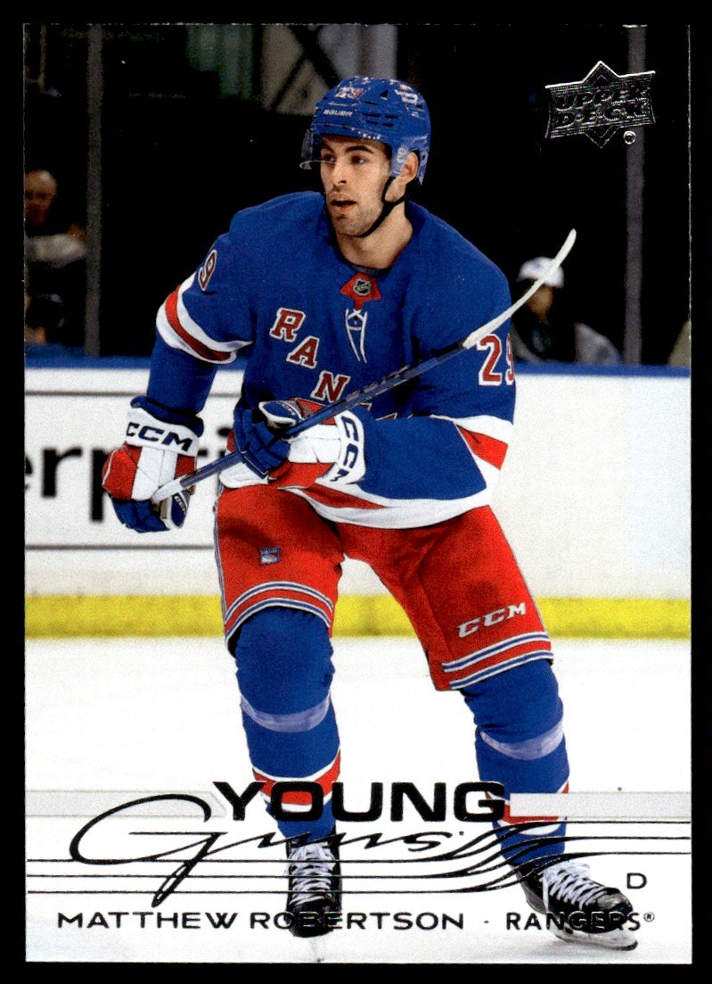 2025-26 Upper Deck Matthew Robertson Rookie New York Rangers #239