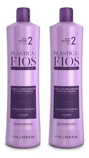 Alisador de cabelo brasileiro queratina Cadiveu Plastica dos Fios 2uni de 1 lts
