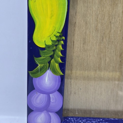 Marco de fotos de madera de arte popular pintado a mano firmado artista Pedro Marcos Zihuatanejo 5x7 - Imagen 5 de 23