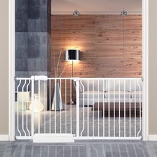 Extra Wide Baby Gate for Doorways Stairs Living Room Pressure Monuted Walk Th...