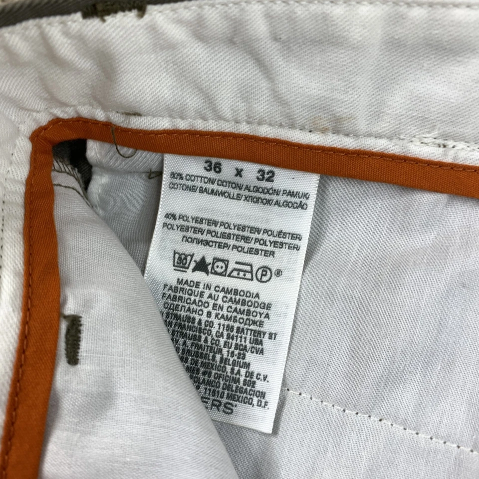 Pantalones chinos Dockers D3 para hombre 36x32 verde pierna recta mezcla de algodón Foto 4 de 4