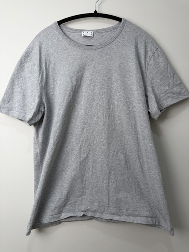 Asket Men's L Heather Gray T-Shirt Short Sleeve Regular Fit Lightly Used