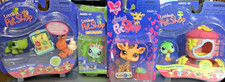 LITTLEST PET SHOP LOT OF 4 #526 GIRAFFE #187 TURTLE #188 HERMIT CRAB #348 #208