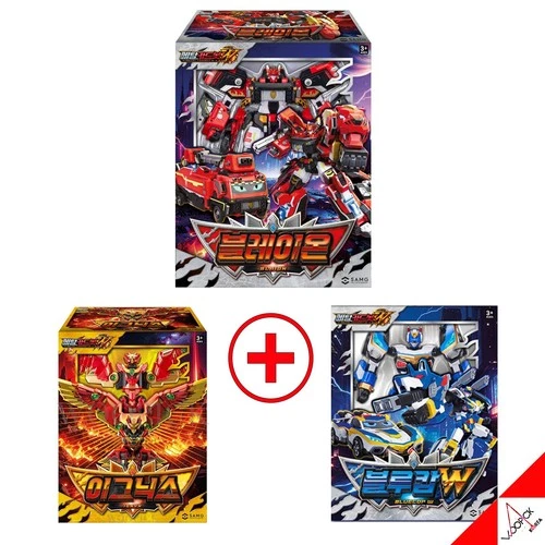 Metal Cardbot W Season3 IGNYX+BLAION+BLUE COP W Set Transformer Robot Ignix 2026