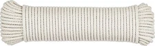 100 ft Natural Cotton Rope, Clothesline Rope, 1/4 inch General Purpose Rope Util