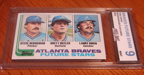 BRETT BUTLER Rookie----1982 TOPPS***Set BREAK #502---MINT 9***BRAVES ...