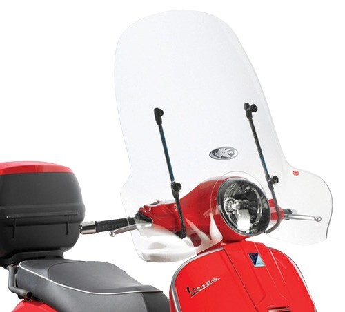 Pare-brise Vespa et Piaggio transparent 51.5x69.5 cm sans kit de fixation - Modèle 104A