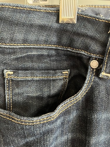 Paige Jeans Premium Skyline Drive Classic Rise Peg Leg Dark Wash Denim Sz 32 EUC - Picture 3 of 7