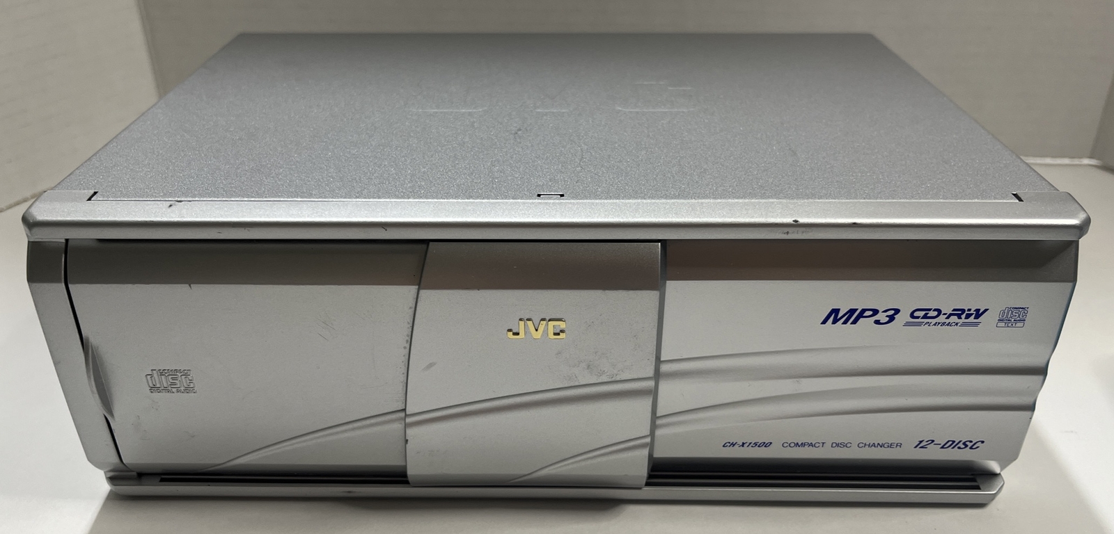 JVC In Car 12 Disc CD Changer Model CHX1500 With Cartridge (Untested) eBay
