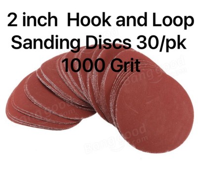 2 inch  Hook and Loop Sanding Discs 30/pk 1000 Grit