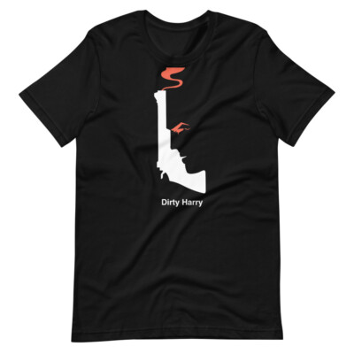 DIRTY HARRY Minimalist Design Fan Art Tee Short-Sleeve Unisex T-Shirt