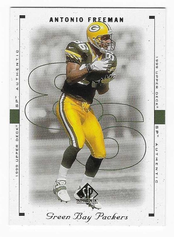 1999 Upper Deck SP Authentic Antonio Freeman Green Bay Packers Football Card #33
