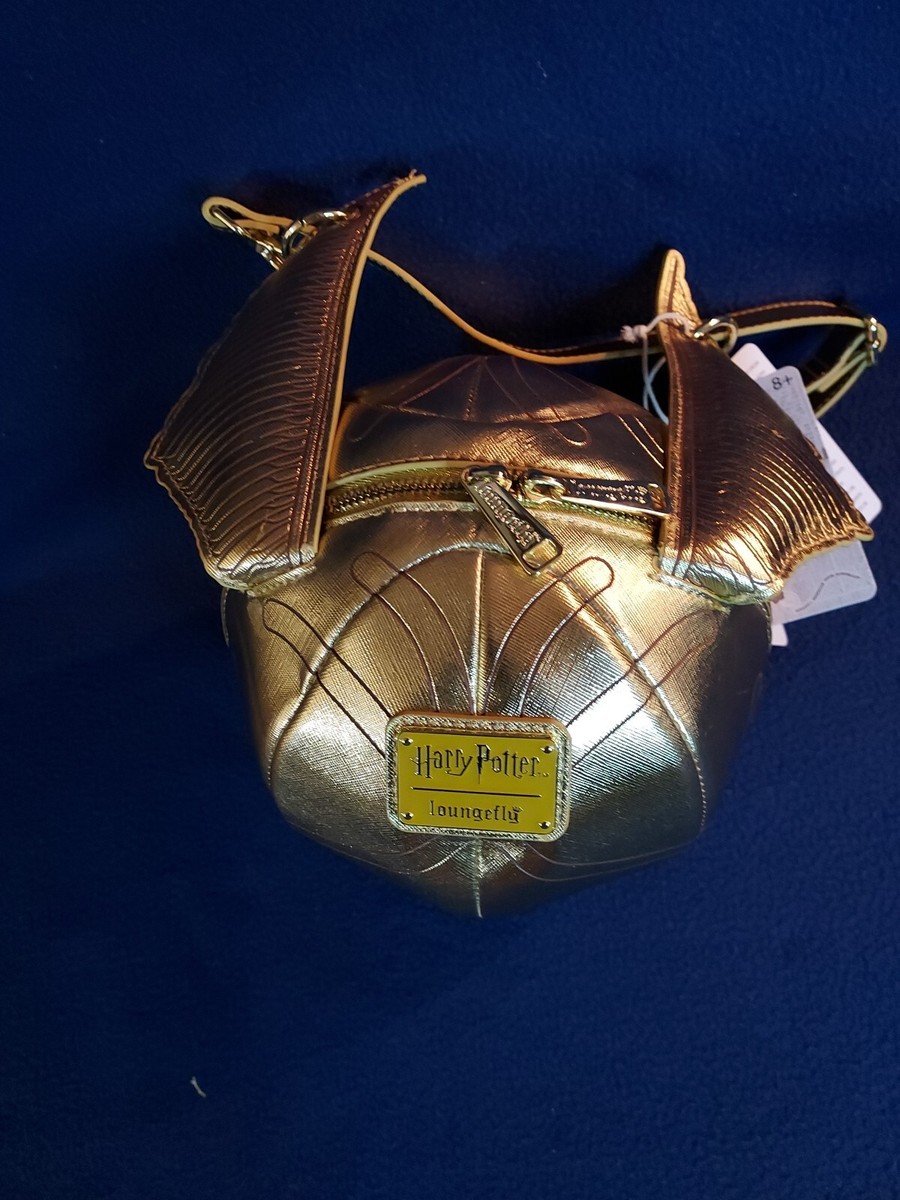 Loungefly Harry Potter Golden Snitch Quidditch Crossbody Bag Purse