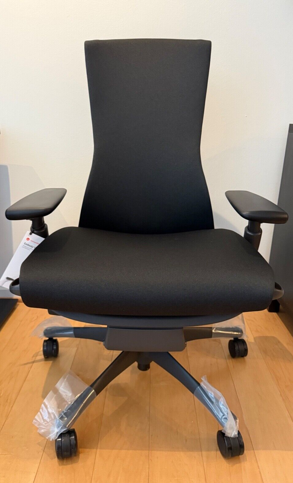 New Herman Miller Embody Chair Graphite Base Upholstery Sync Black FREE SHIPPING