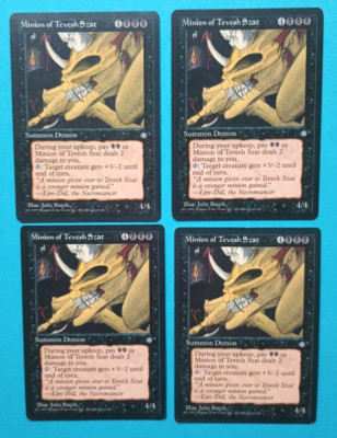 Magic the Gathering MTG Ice Age MINION OF TEVESH SZAT  X 4 LP/EX  R 1995!