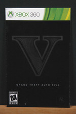 GRAND THEFT AUTO FIVE  Microsoft XBOX 360 Manual Only NO GAME Authentic