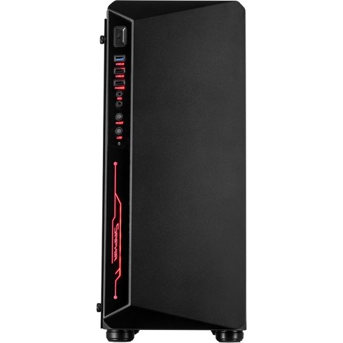 Inter-Tech C-3 Saphir, Tower-Gehäuse schwarz, Tempered Glass - Bild 3 von 5