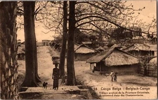 1926 Boma Belgian Congo RP Postcard Cover Arabized village To Germany Hamburg
