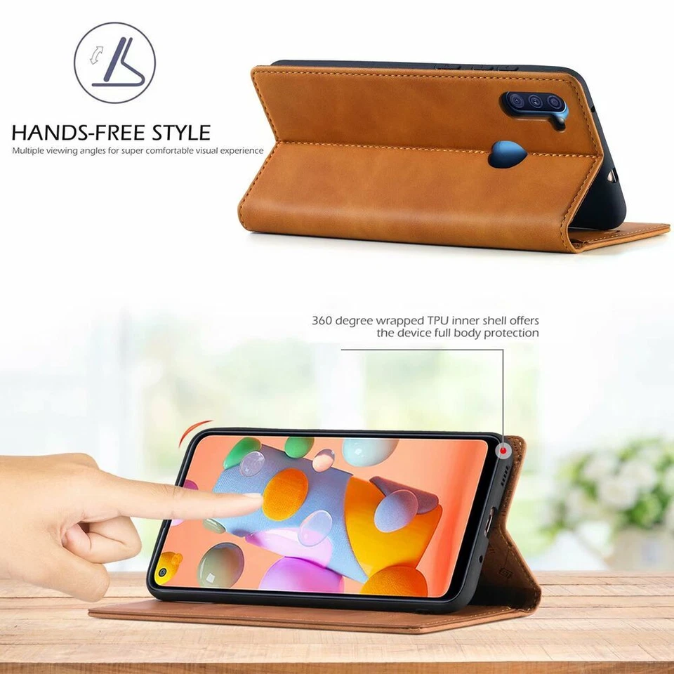 LC.imeeke Teléfonos Cartera Estuche Abatible Retro Cuero Bolsillo para Tarjetas Para iPhone 14 13 12 Foto 2 de 4