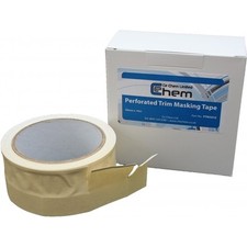 10m Flexible Masking Tape with Clear Plastic Edge – Perforated Automotive Masker