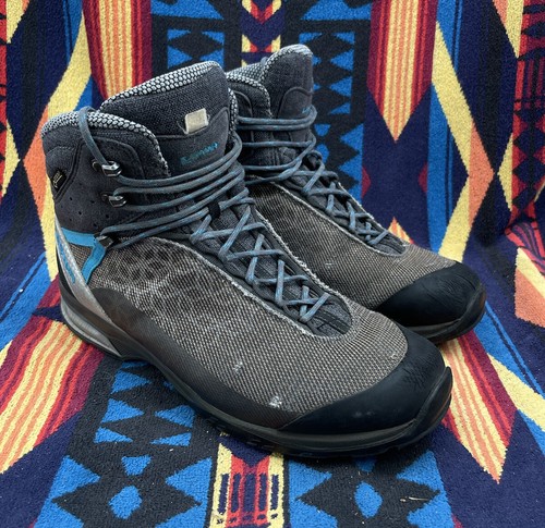 Lowa Womens Gtx Blue Gray Hiking Boots Size 9.5