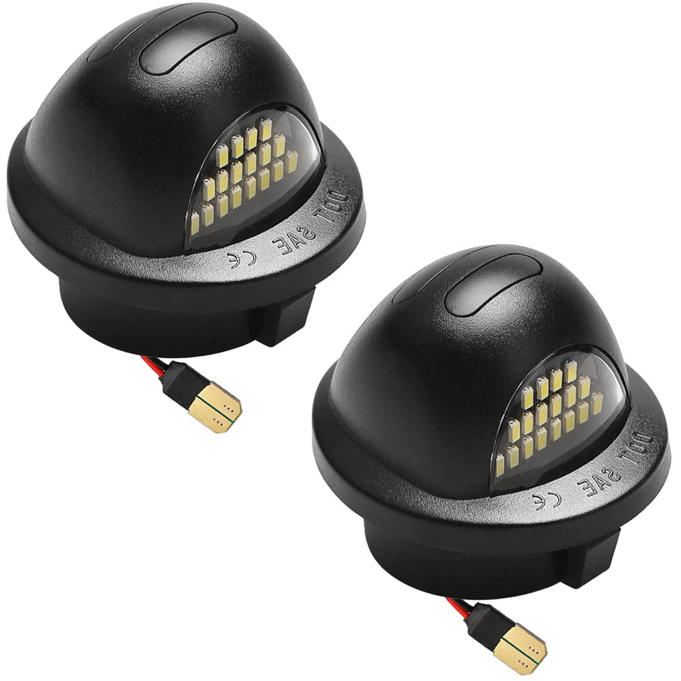 2 luces LED de etiqueta de matrícula para Ford Ranger 1983-2011 blancas con OLED rojo Foto 2 de 4