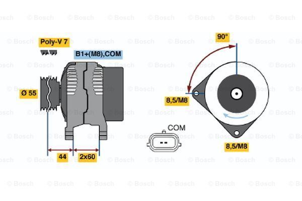 Essuie-glace Bosch pour VW Sharan et Seat Alhambra 2.0 TDI
