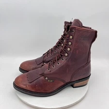 AdTec 1173 Men Size 13M Brown Oil Tanned Leather Water Resistant Lace Up Boot