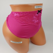 Lane Bryant Cacique High Leg 18/20 Plus Panties Pink With Pink Lace