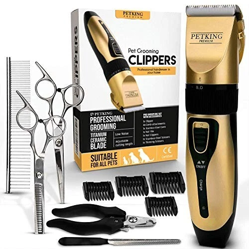 Petking Dog Clippers Professional Dog Grooming Clippers Low Noise Re
