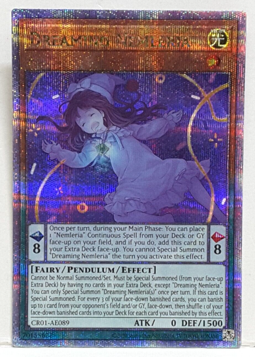 Konami Yugioh Asian-English Dreaming Nemleria CR01-AE089 QSER | eBay