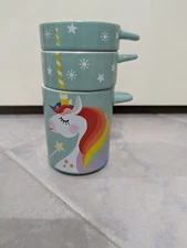 Stackable Unicorn Measuring Cups 3 Piece Set