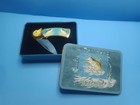 Folding Pocket Knife Fish Bass in Collectors Tin box — photo 2