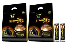 Trung Nguyen G7 3 In-1 Strong x2 Instant Coffee 24 Sticks x 25g (2-Pack)
