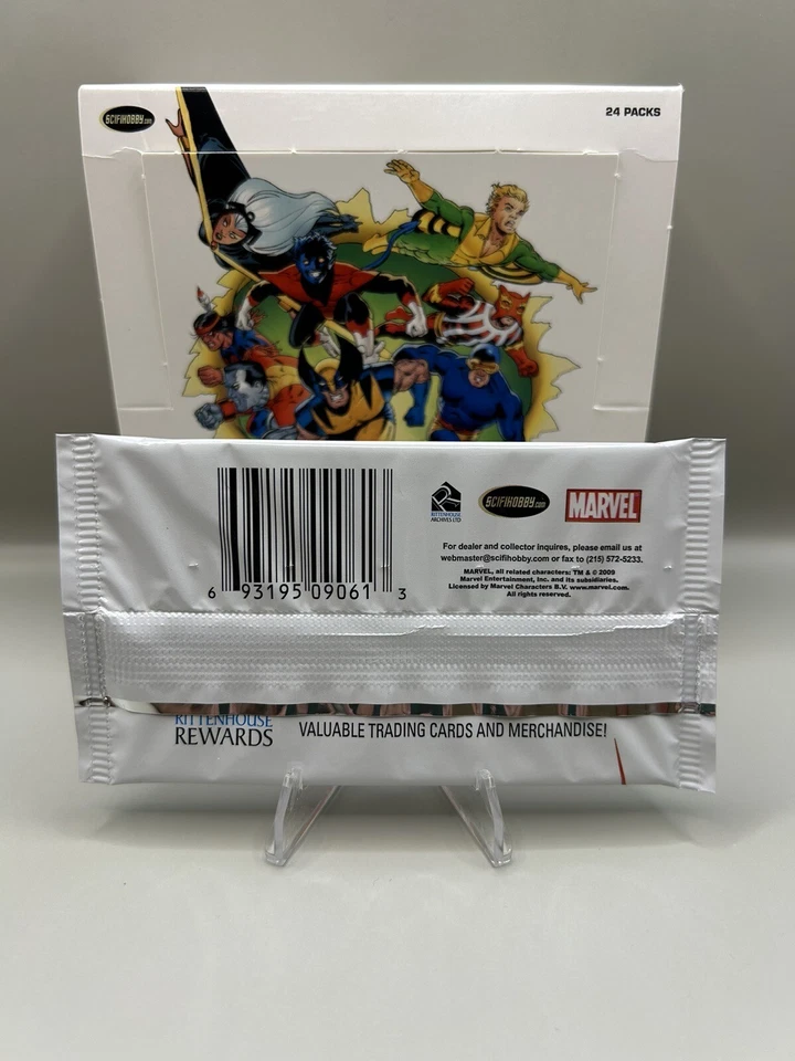 Tarjetas coleccionables Marvel The X-Men Archives 2009 de Rittenhouse (1) paquete sellado. Foto 2 de 2