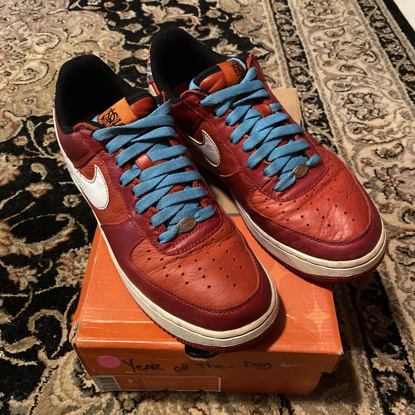 nike air force 1 low year of the dog heat supreme m9