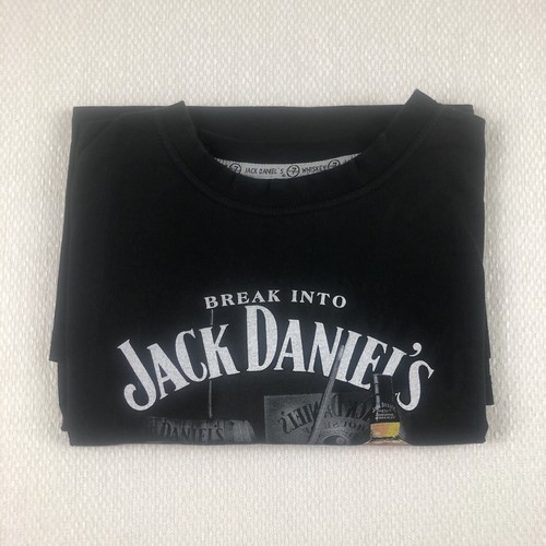 Jack Daniel’s Old No 7 Mens Black T-Shirt Top Size XL Logo Short Sleeve - Picture 15 of 15