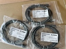 LOT 3 CBA-U25-S09ZAR ZEBRA SHIELDED USB CABLE 9 FEET STRAIGHT USB TO RJ45 OEM