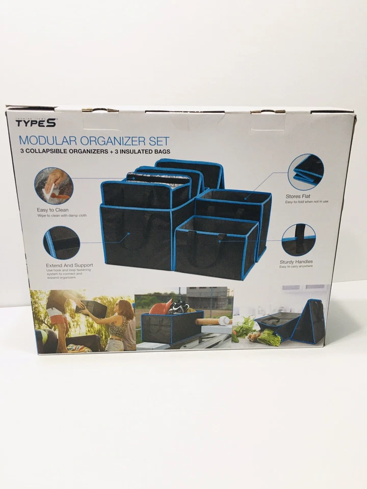 NEW Modular Organizer Set 3 collapsible organizers 3 insulated storage bag TypeS - Image 4 of 4