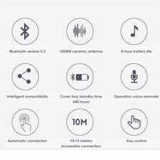 Heart Shaped True Wireless Earbuds Bluetooth 5.3 Headphones Earphones Headset 3