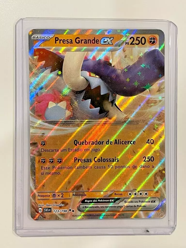 Pokemon - 123/198 - Presa Grande ex (Great Tusk) - Scarlet & Violet Base -  SV1PT